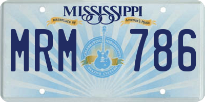 MS license plate MRM786