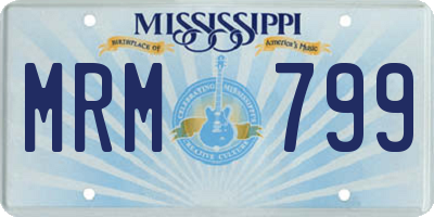MS license plate MRM799