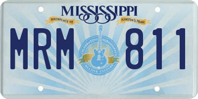 MS license plate MRM811