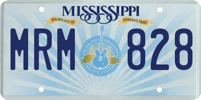 MS license plate MRM828