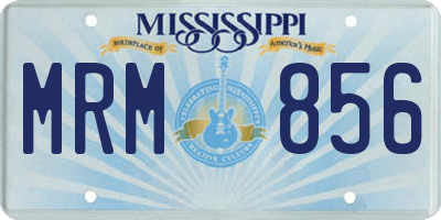 MS license plate MRM856