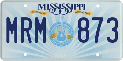 MS license plate MRM873