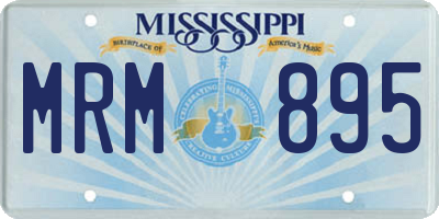 MS license plate MRM895