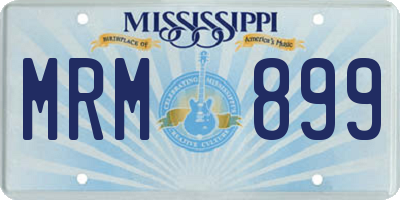 MS license plate MRM899