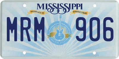 MS license plate MRM906