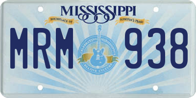 MS license plate MRM938
