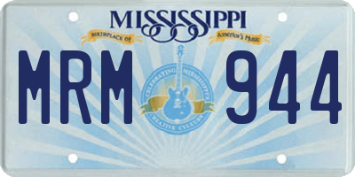 MS license plate MRM944