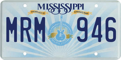 MS license plate MRM946