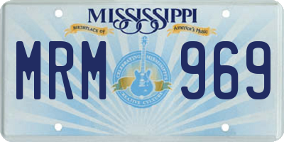 MS license plate MRM969