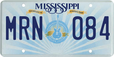 MS license plate MRN084