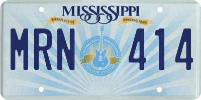 MS license plate MRN414