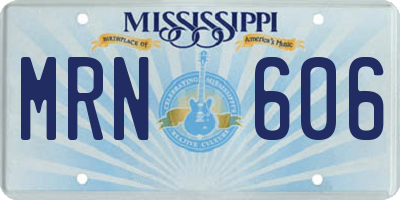 MS license plate MRN606