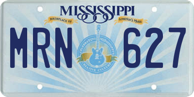 MS license plate MRN627