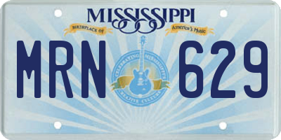 MS license plate MRN629