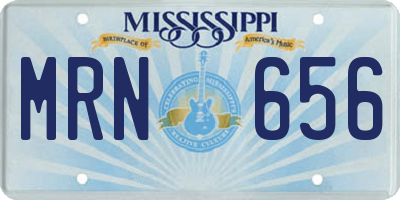 MS license plate MRN656
