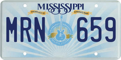 MS license plate MRN659