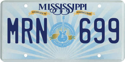 MS license plate MRN699
