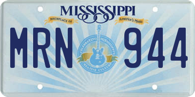 MS license plate MRN944
