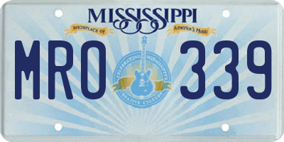 MS license plate MRO339