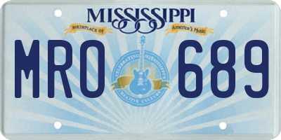 MS license plate MRO689