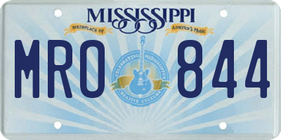 MS license plate MRO844