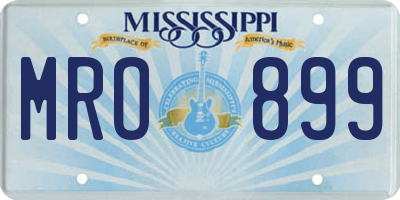 MS license plate MRO899
