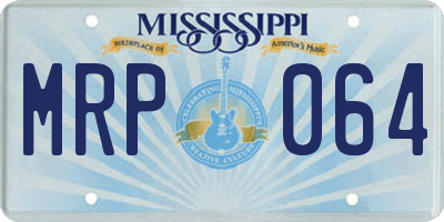 MS license plate MRP064