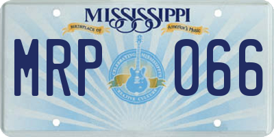 MS license plate MRP066