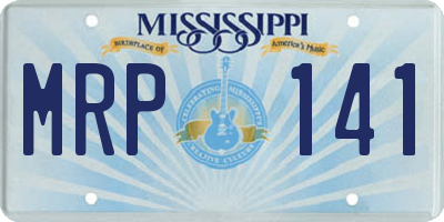 MS license plate MRP141