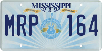 MS license plate MRP164