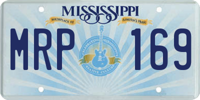 MS license plate MRP169