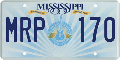 MS license plate MRP170