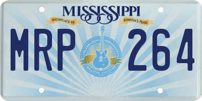 MS license plate MRP264
