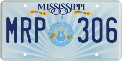 MS license plate MRP306
