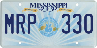 MS license plate MRP330