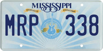 MS license plate MRP338