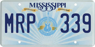 MS license plate MRP339