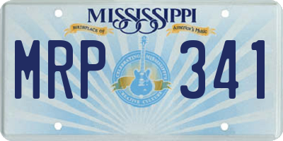 MS license plate MRP341