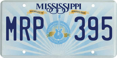MS license plate MRP395