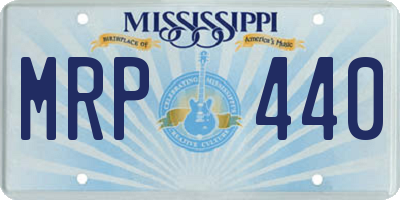 MS license plate MRP440