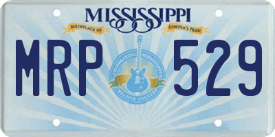 MS license plate MRP529