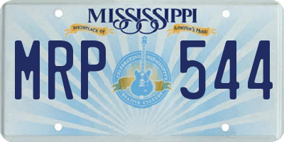 MS license plate MRP544
