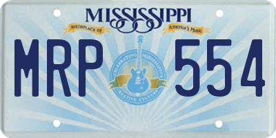 MS license plate MRP554