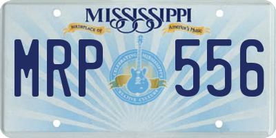 MS license plate MRP556
