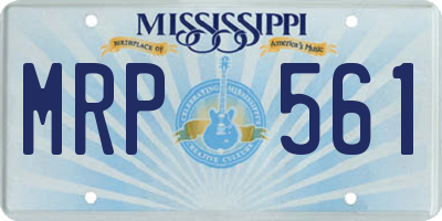 MS license plate MRP561