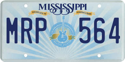 MS license plate MRP564