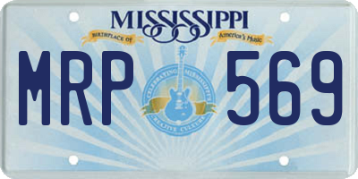 MS license plate MRP569