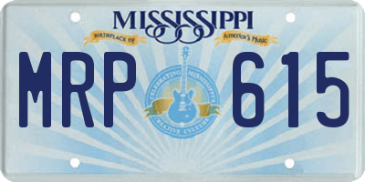 MS license plate MRP615