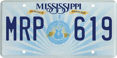 MS license plate MRP619