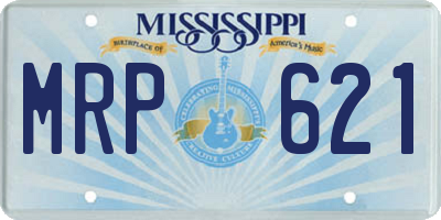 MS license plate MRP621